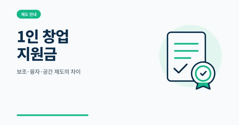 1인 창업 지원금 썸네일